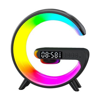 Smart G Lamp: Night Light, Bluetooth Speaker, Wireless Charger & RGB Alarm Clock