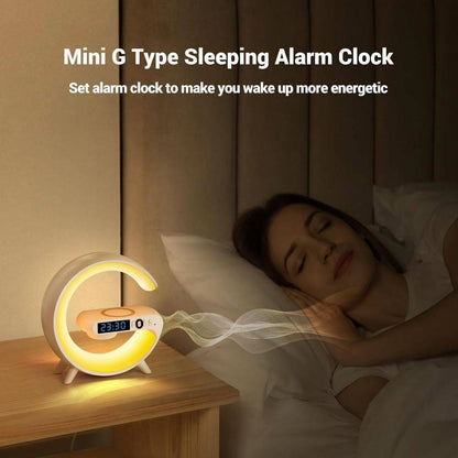 Smart G Lamp: Night Light, Bluetooth Speaker, Wireless Charger & RGB Alarm Clock